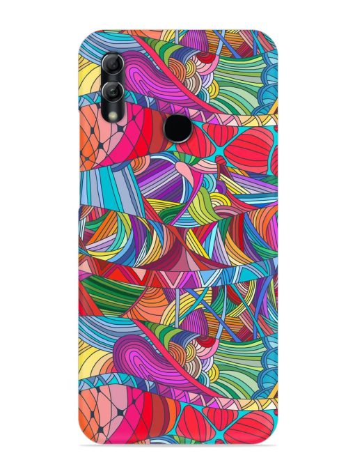 Seamless Patterns Hand Drawn Snap Case for Honor 10 Lite Zapvi