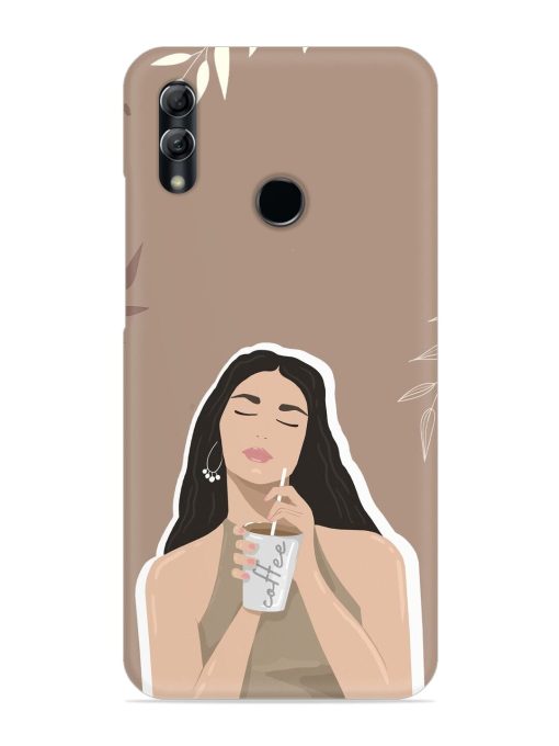 Girl With Coffee Snap Case for Honor 10 Lite Zapvi