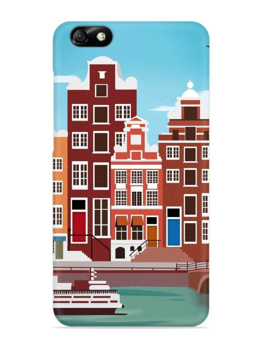 Scenery Architecture Amsterdam Landscape Snap Case for Honor 4X Zapvi