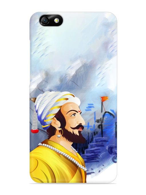 Shivaji Maharaj Color Paint Art Snap Case for Honor 4X Zapvi