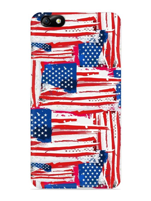 Usa Flag Seamless Snap Case for Honor 4X Zapvi