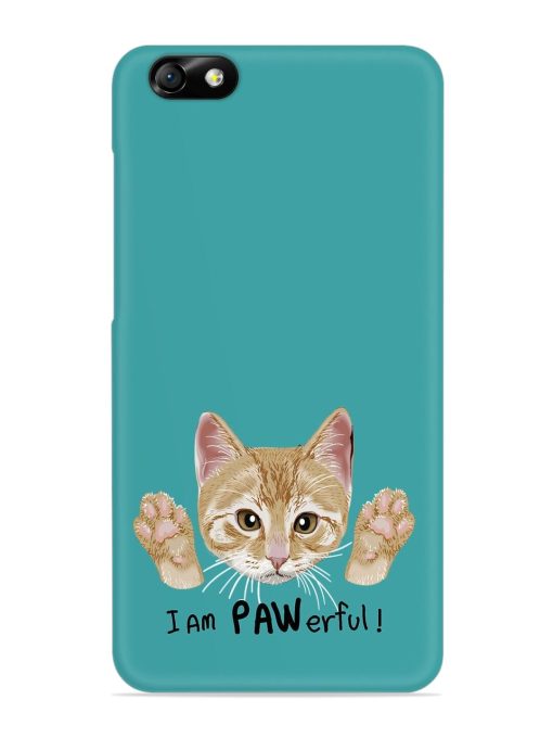 Typography Slogan Cat Snap Case for Honor 4X Zapvi