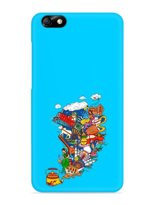 Vector Design Indian Snap Case for Honor 4X