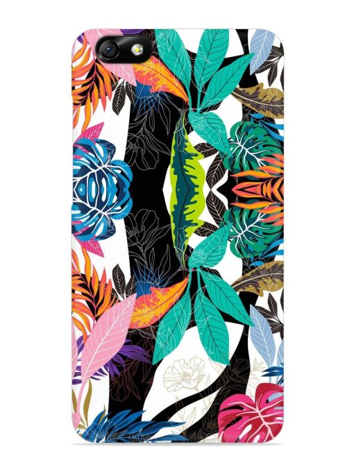 Floral Pattern Bright Snap Case for Honor 4X Zapvi