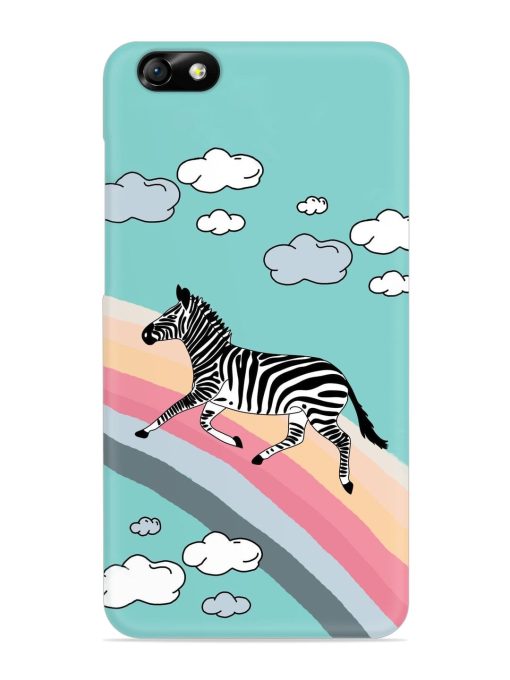 Running Zebra Snap Case for Honor 4X Zapvi