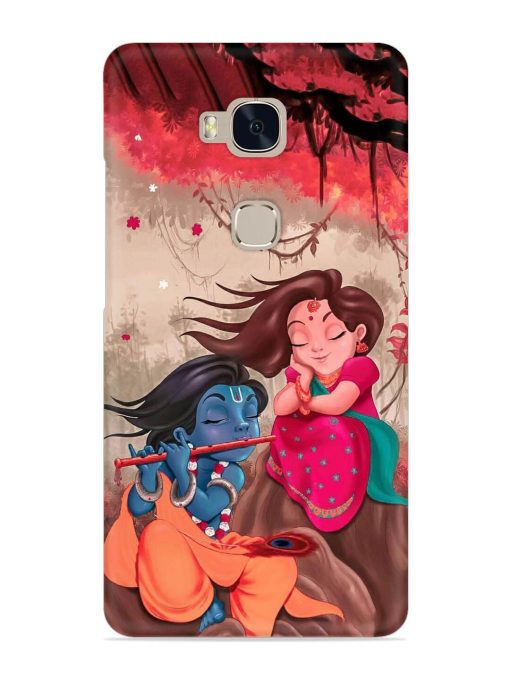 Radhe Krishna Water Art Snap Case for Honor 5X Zapvi