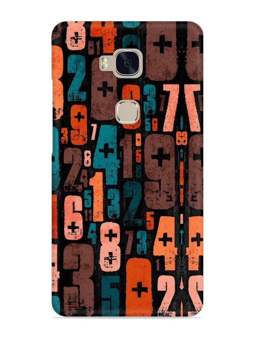 0 To 9 Art Snap Case for Honor 5X Zapvi