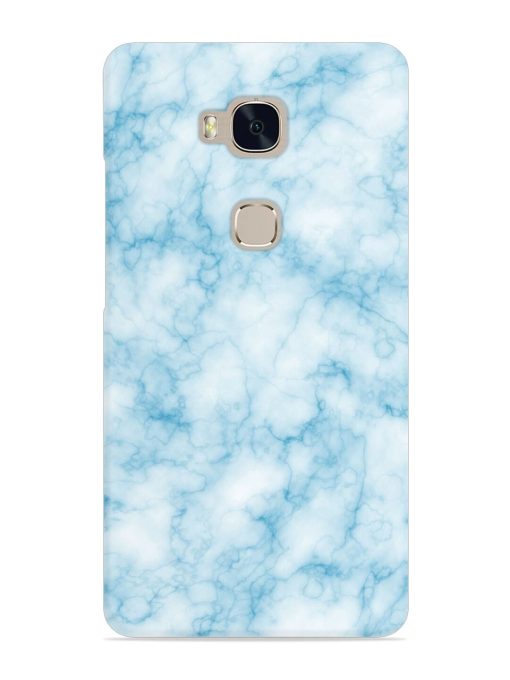 Blue White Natural Marble Snap Case for Honor 5X Zapvi