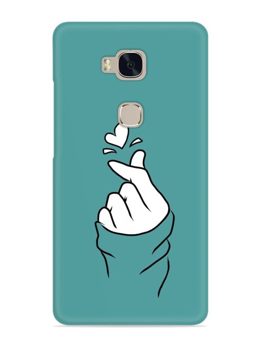 Korean Heart Sign Art Snap Case for Honor 5X Zapvi