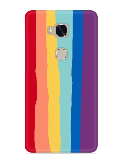 Rainbow Genuine Liquid Snap Case for Honor 5X Zapvi