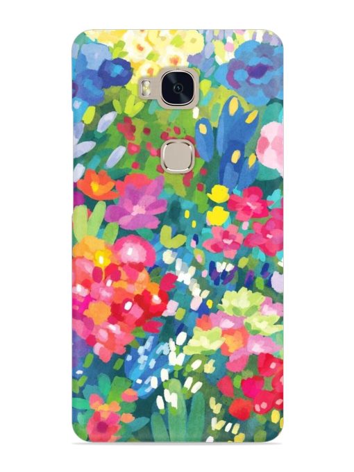 Watercolor Flower Art Snap Case for Honor 5X Zapvi