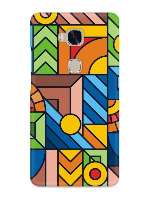 Colorful Geometric Snap Case for Honor 5X