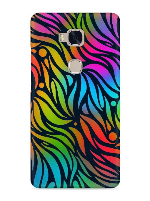 Abstract Leaf Design Snap Case for Honor 5X Zapvi