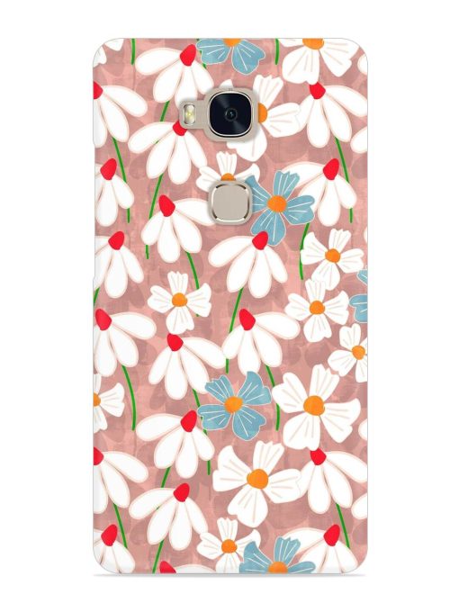 Abstract Petal Flowers Snap Case for Honor 5X Zapvi