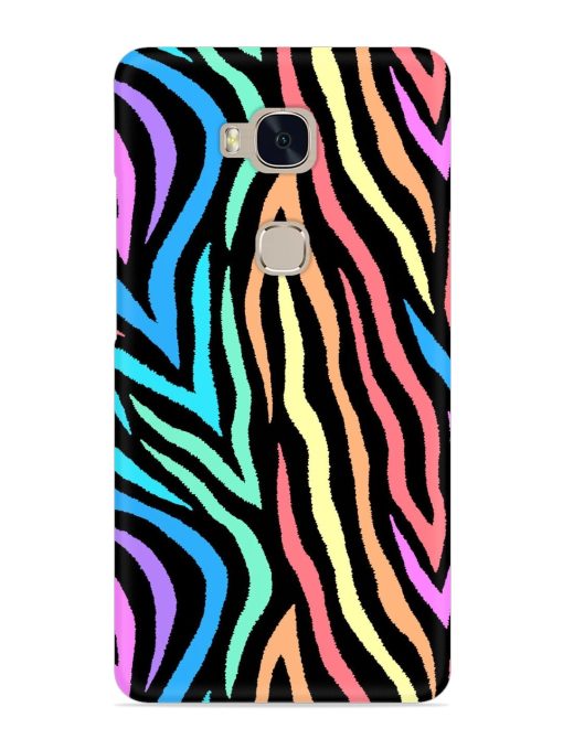 Colorful Abstract Zebra Snap Case for Honor 5X Zapvi