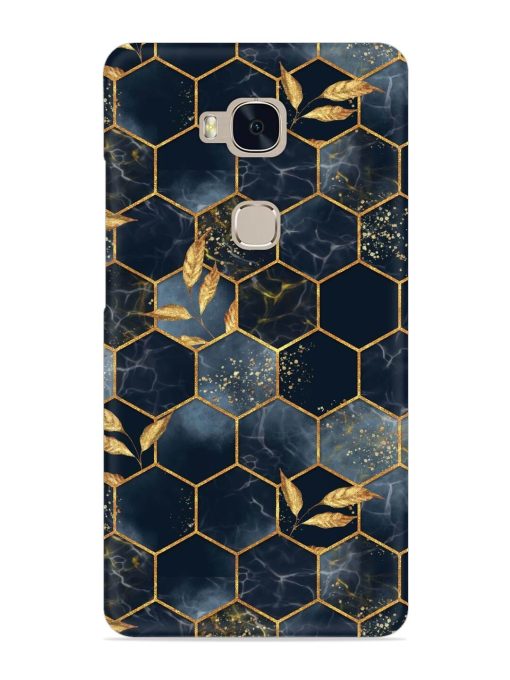 Marble Hexagon Seamless Snap Case for Honor 5X Zapvi