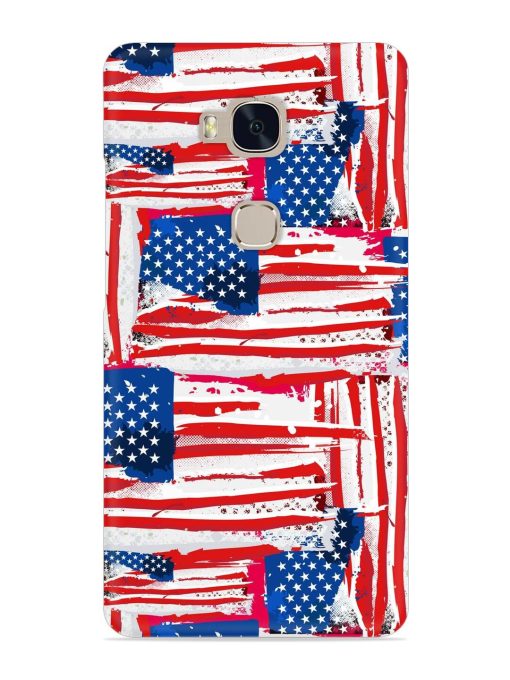 Usa Flag Seamless Snap Case for Honor 5X Zapvi