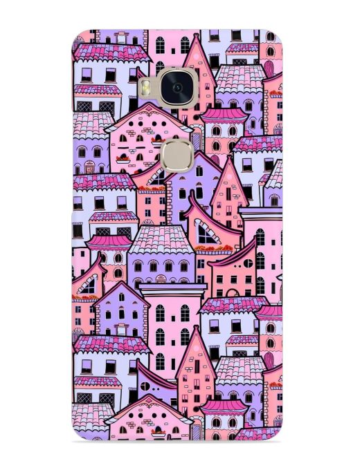 Seamless Pattern Houses Snap Case for Honor 5X