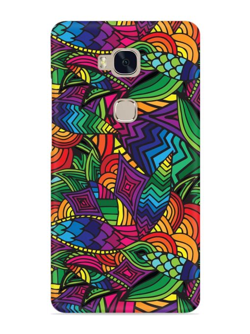 Abstract Multicolor Seamless Snap Case for Honor 5X Zapvi