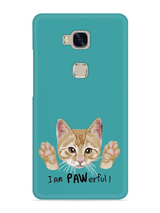 Typography Slogan Cat Snap Case for Honor 5X Zapvi