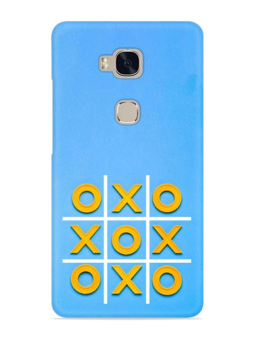 Yellow Plastic Crosses Snap Case for Honor 5X Zapvi