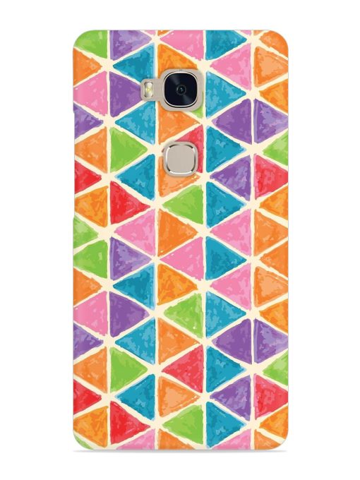 Seamless Colorful Isometric Snap Case for Honor 5X Zapvi