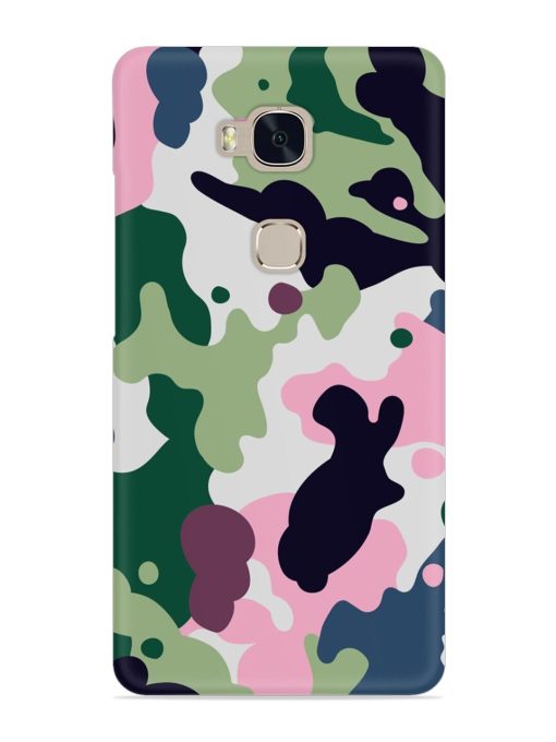 Seamless Funky Camouflage Snap Case for Honor 5X