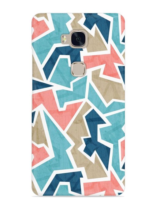 Vintage Geometric Triangle Snap Case for Honor 5X Zapvi