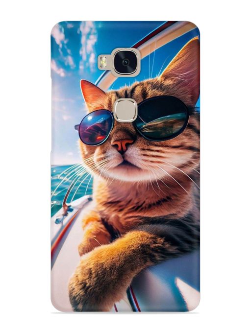 Cat In Style Snap Case for Honor 5X