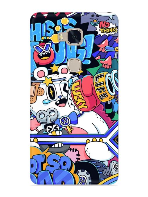 Universal Doodle Snap Case for Honor 5X Zapvi