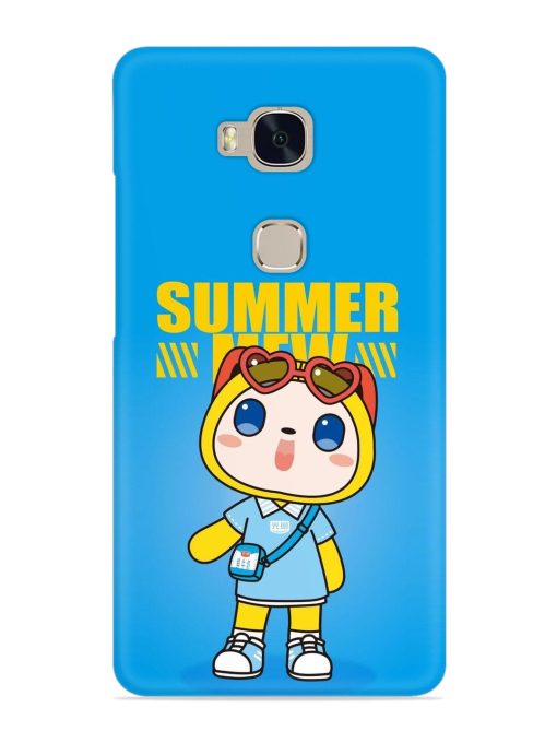 Summer Mew Cartoon Snap Case for Honor 5X Zapvi