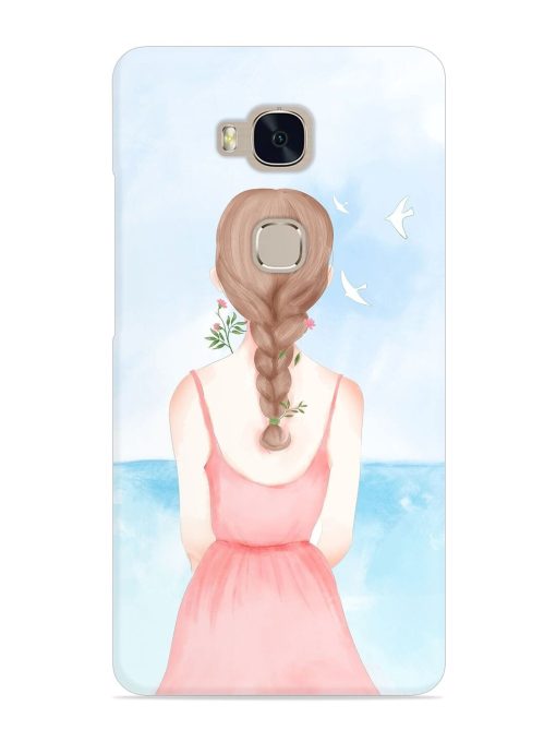 Watercolor Girl Vector Snap Case for Honor 5X