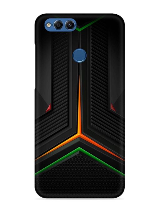 Orange Triangle Light Snap Case for Honor 7X Zapvi