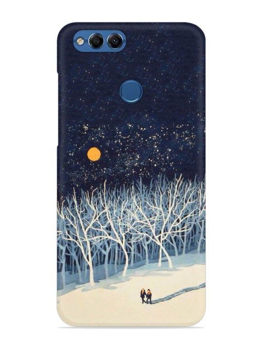 Full Moon Snowshoe Tour Snap Case for Honor 7X Zapvi