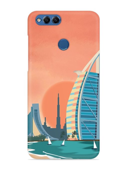 Dubai Architectural Scenery Snap Case for Honor 7X Zapvi