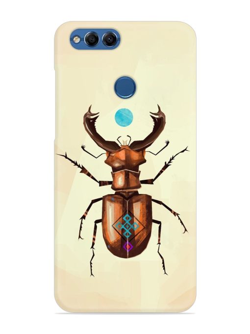 Stag Beetle Vector Snap Case for Honor 7X Zapvi