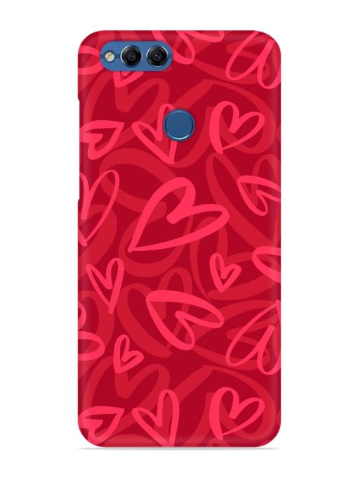 Seamless Romantic Pattern Snap Case for Honor 7X Zapvi