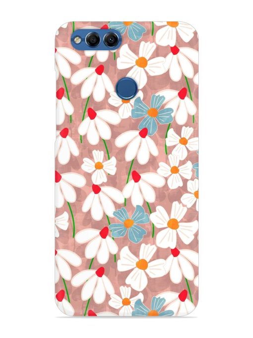 Abstract Petal Flowers Snap Case for Honor 7X Zapvi