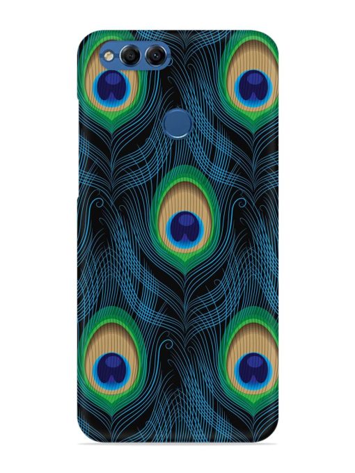 Seamless Pattern Peacock Snap Case for Honor 7X Zapvi