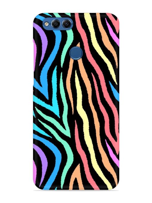 Colorful Abstract Zebra Snap Case for Honor 7X