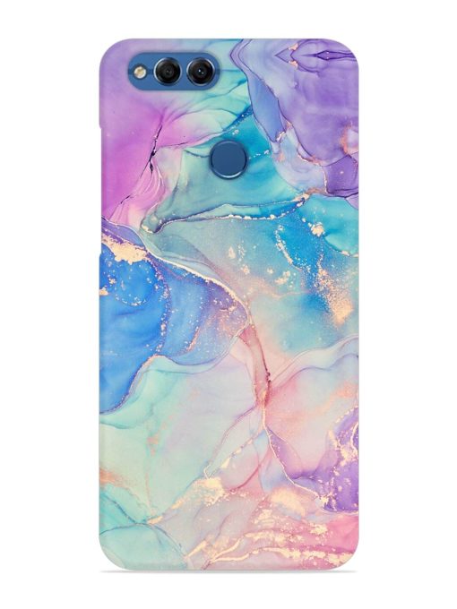 Alcohol Ink Colors Snap Case for Honor 7X Zapvi