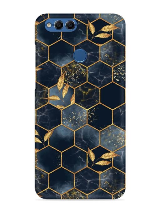 Marble Hexagon Seamless Snap Case for Honor 7X Zapvi