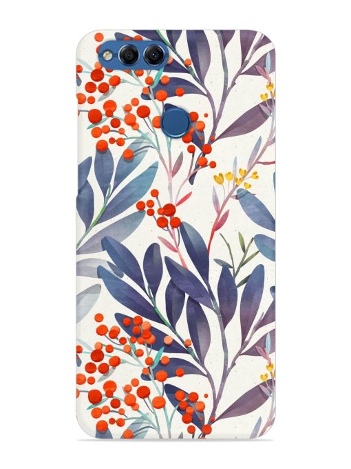 Seamless Floral Pattern Snap Case for Honor 7X Zapvi