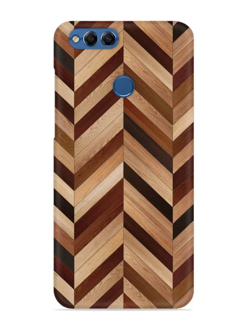 Seamless Wood Parquet Snap Case for Honor 7X Zapvi