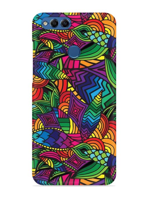 Abstract Multicolor Seamless Snap Case for Honor 7X Zapvi