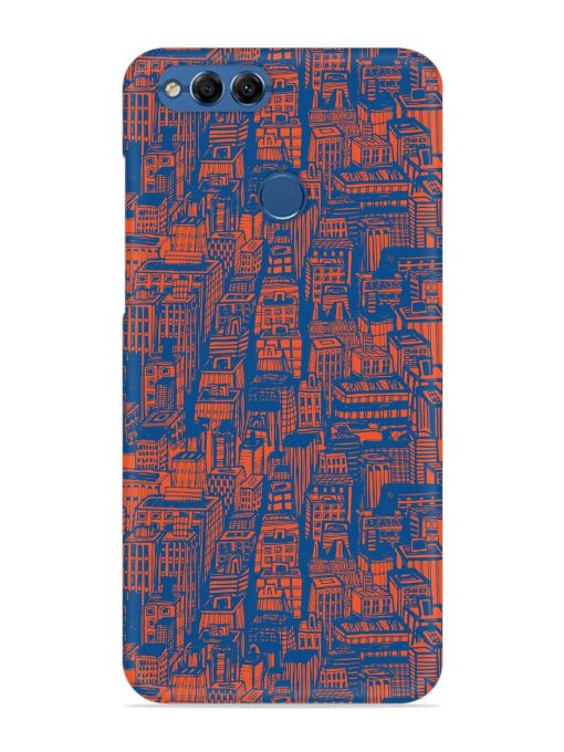 Hand Drawn Seamless Snap Case for Honor 7X