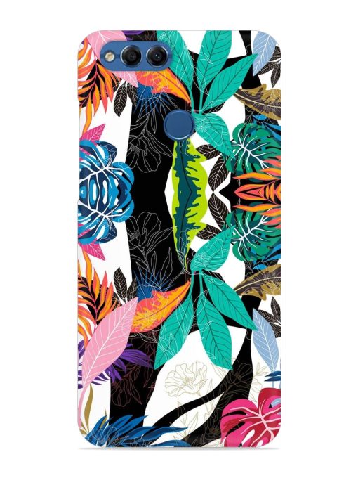 Floral Pattern Bright Snap Case for Honor 7X Zapvi