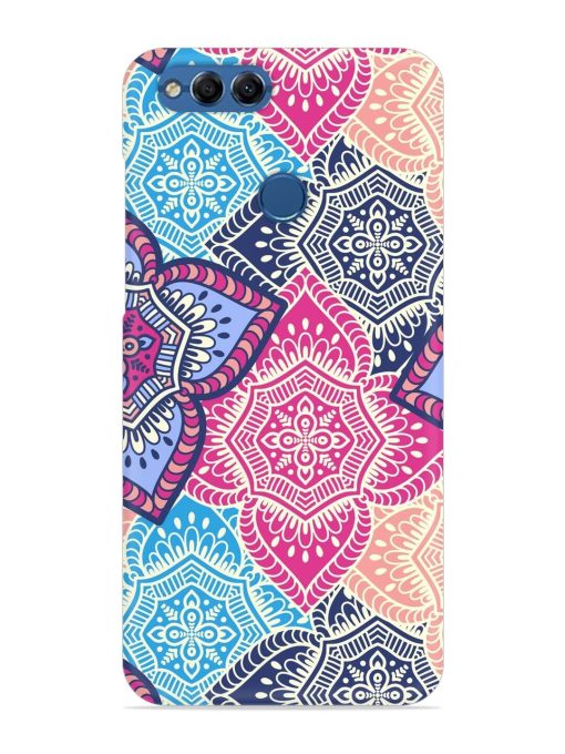 Ethnic Floral Seamless Snap Case for Honor 7X Zapvi