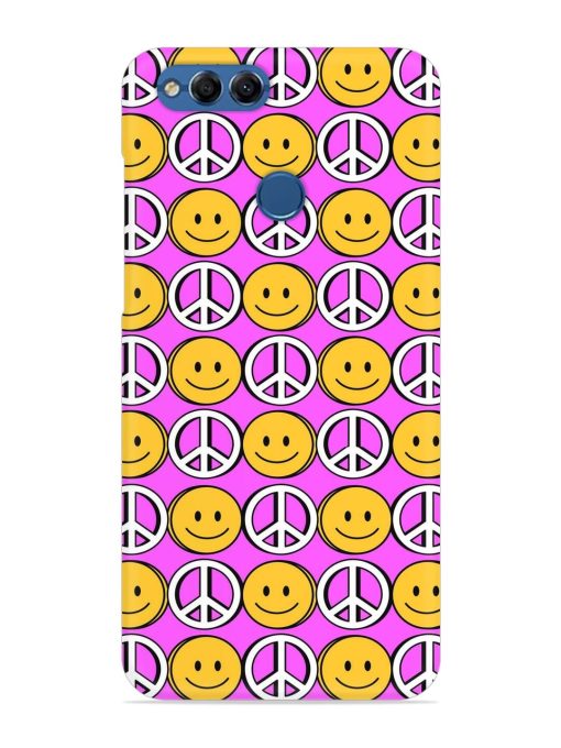 Smiley Face Peace Snap Case for Honor 7X