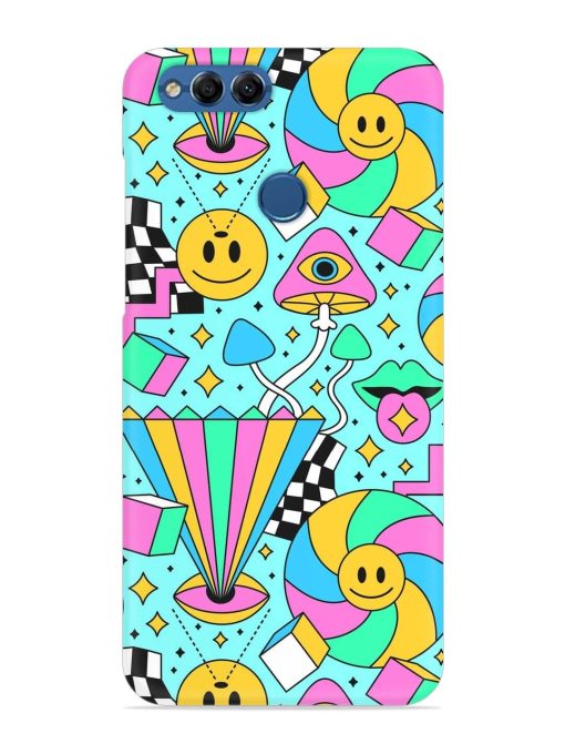 Trippy Rainbow 60S Snap Case for Honor 7X Zapvi